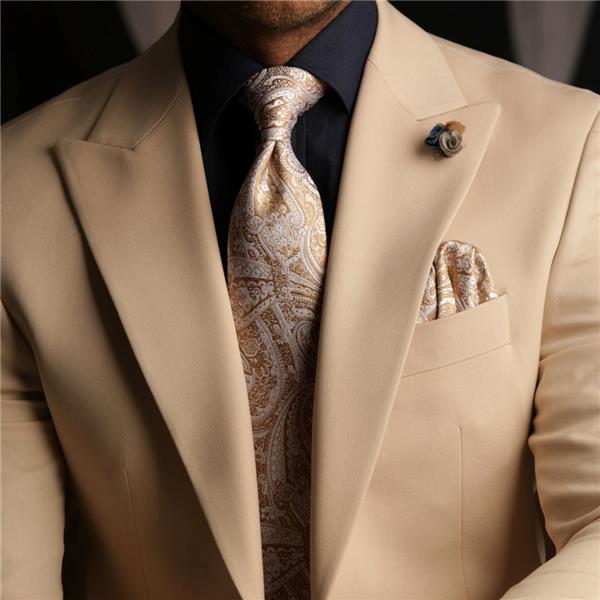کراوات  «آرتا» یا «گلدن پاسلی» (Golden Paisley) — الهام‌گرفته از هنر اصیل بته‌جقه‌ی ایرانی با نگاه اروپایی