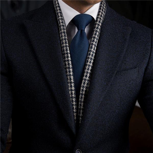 کراوات Heritage Navy / پدرِ پیچ‌ودراه (Houndstooth Heritage)